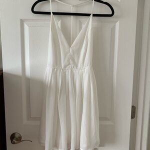 Lioness Cream Spaghetti Strap Dress